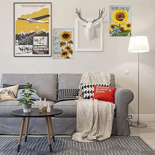 Miniatura 3 de Ysirseu Cartel de metal vintage de hojalata divertido de él, con diseño de rosas y parodia del apetito y destrucción de Eternia, póster de placa