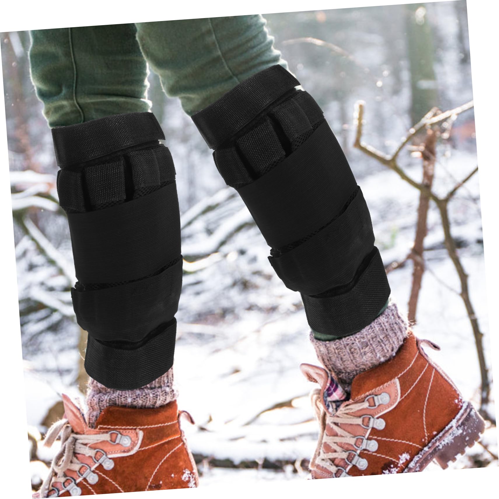 Abaodam Pesi per Caviglie Regolabili Traspirante a Rete, Fascia Elastica per Allenamento Gambe e Riabilitazione, Set da 2 Pezzi per Corsa e Fitness Uomo Donna