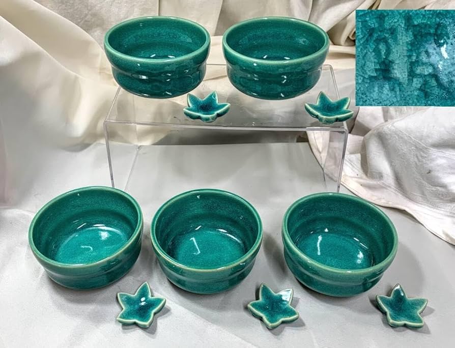 エメラルドグリーン陶器瓶 木箱付き ビンテージ エメラルドグリーン陶器瓶 木箱付き ビンテージ ☆値下げ