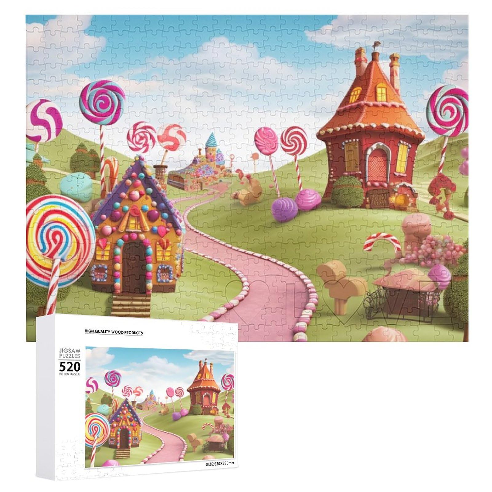 Amazon.com: Candy Land Wooden Puzzle for Adults 520 PCS Difficult