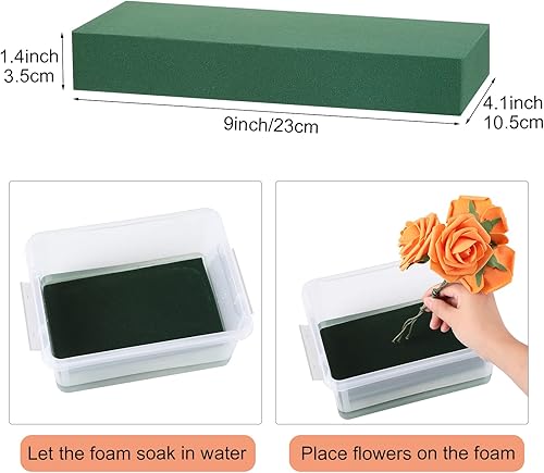 Miniatura 7 de 4 juegos de cajas de sobres de ramo de floristas con bloques de espuma floral caja de regalo de papel para el día de San Valentín día de la madre