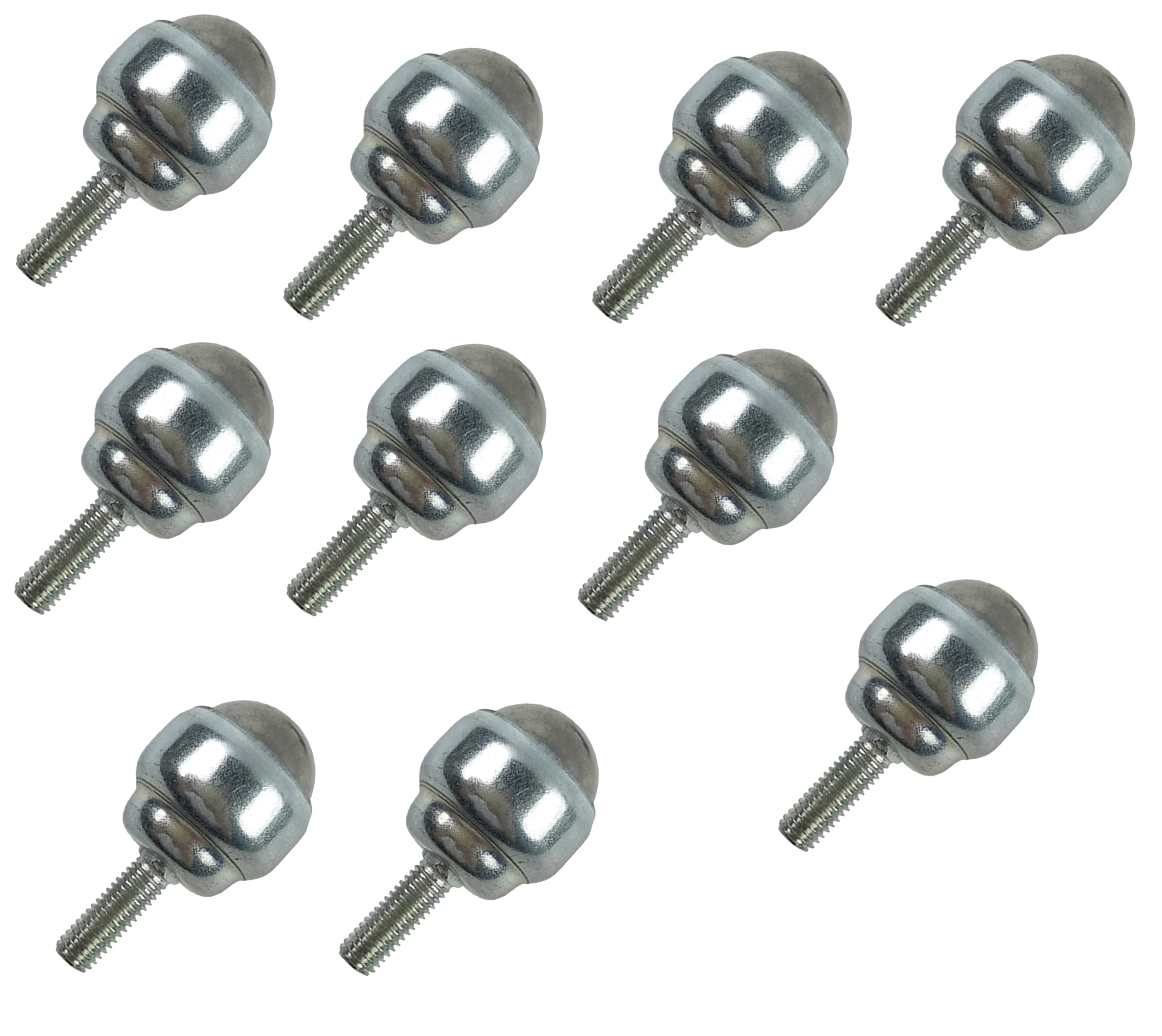 16 Roulettes à Billes En Acier Carbone – Rotation 360° – Pour Meubles, Machines Ou Caisses – Charge Robuste