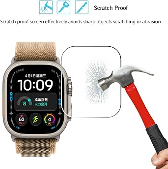 Ailun 3 Pack Screen Protector for Apple Watch Ultra 4/3/2/Ultra [Clear]