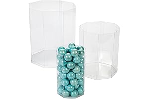 Party-Ready Clear Octagon Candy Buckets: A Sweet Trio for Candy Buffets