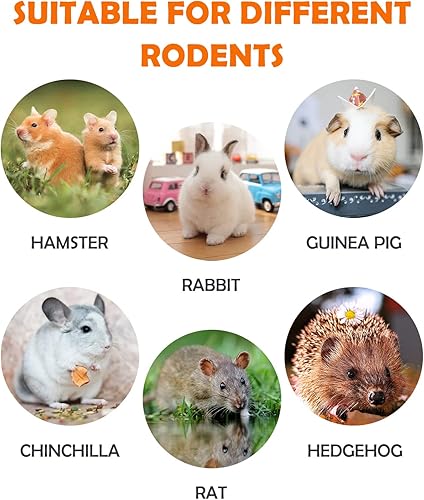 Miniatura 6 de Sofier Timothy Heno Treats - Juguetes para conejo, conejillo de indias, masticables naturales para dientes hechos a mano para conejos, masticables y