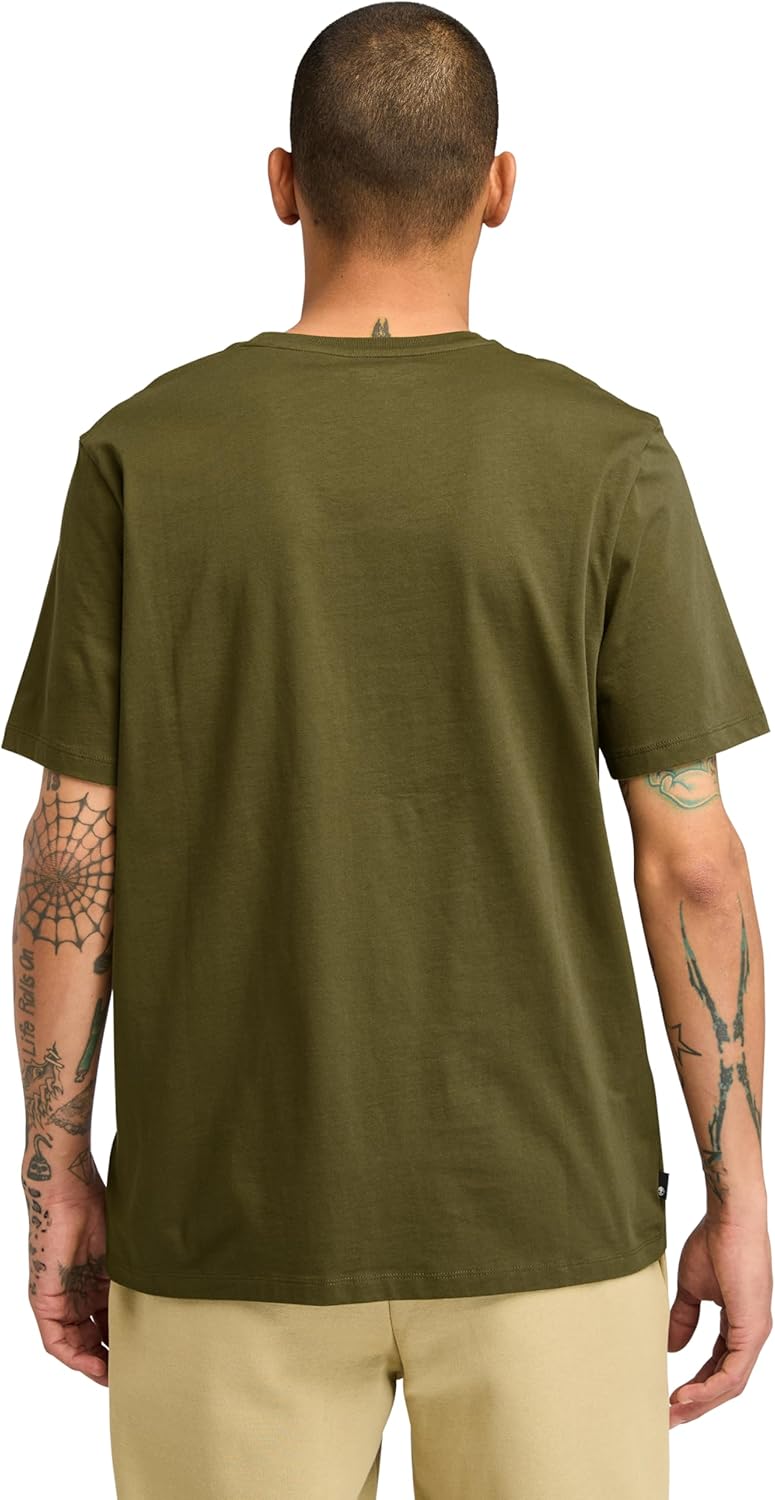 Timberland Mens Square Stack Logo Short Sleeve T-Shirt - Image 3