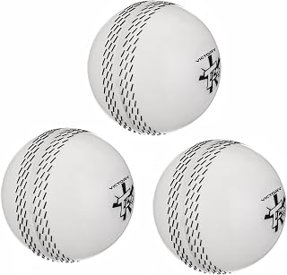 Victory T-20 Synthetic Cricket Ball for Tournament, Street Match - Wind Ball (White)
