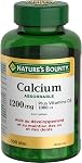 NATURE'S BOUNTY Calcium Plus Vitamin D3, Absorbable, 1200 mg, Helps Bones & Teeth, Softgels, 268 g