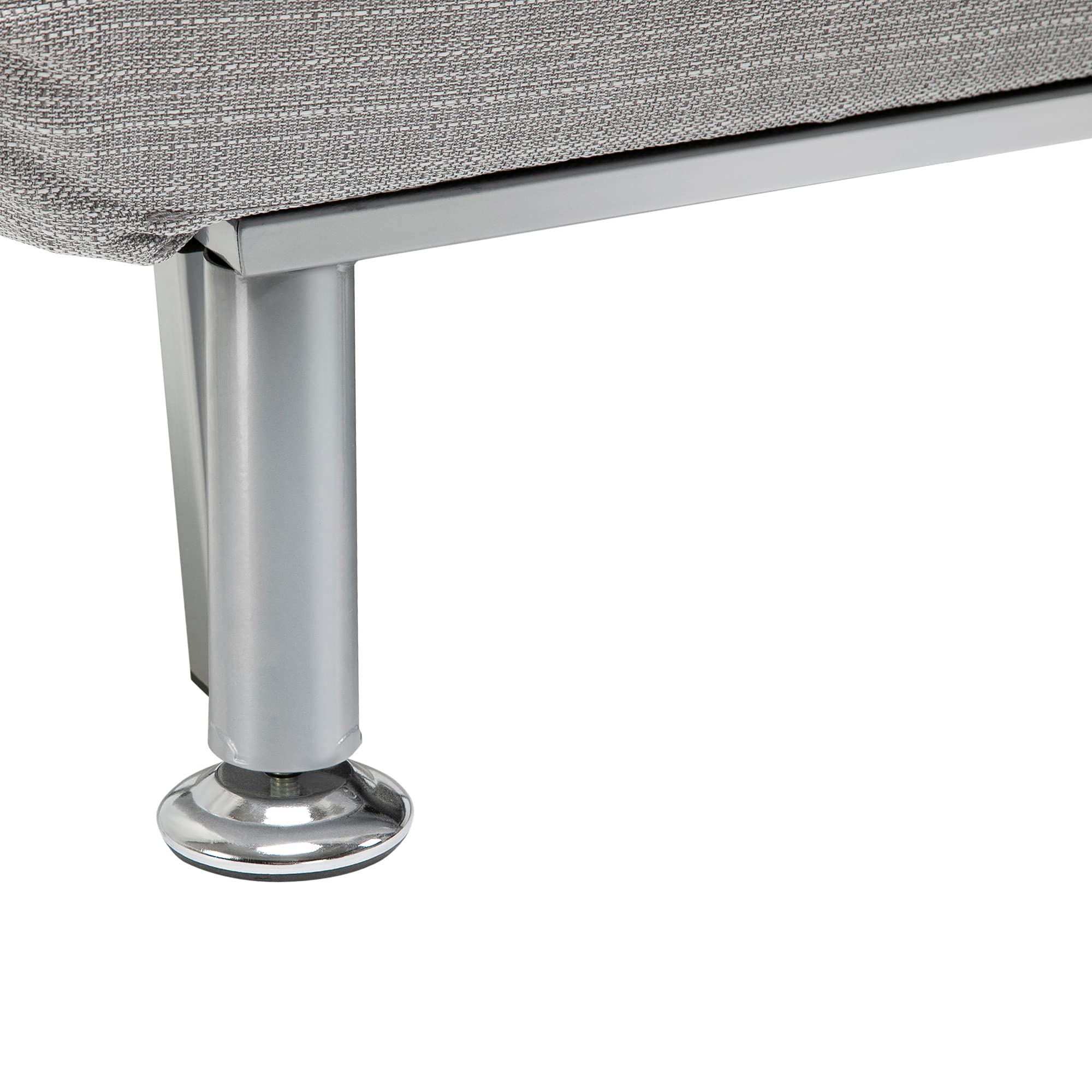HOMCOM Poltrona Letto Singolo, Poltrona con Materasso e Cuscino Imbottito Sfoderabili - Schienale Regolabile 90-180° e Telaio in Metallo - 75x70x75 cm, Grigio