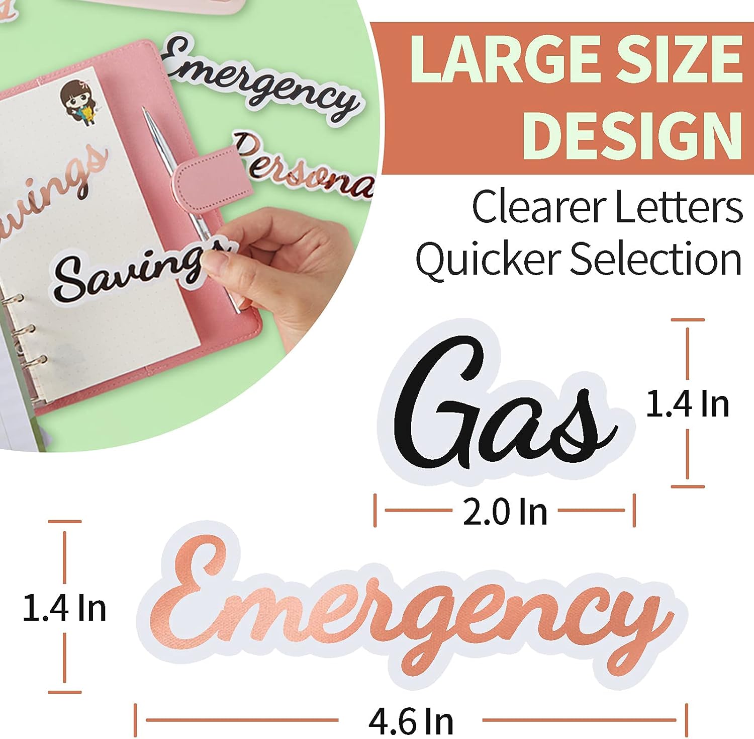 A6 Cash Envelope Budget Binder - Black Stickers Vinyl Decal Labels with Leopard Budget Binder with Zipper Envelopes & Expense Tracker & Labels, Budget Wallet Money Organizer for Cash, Coupon : Office Products