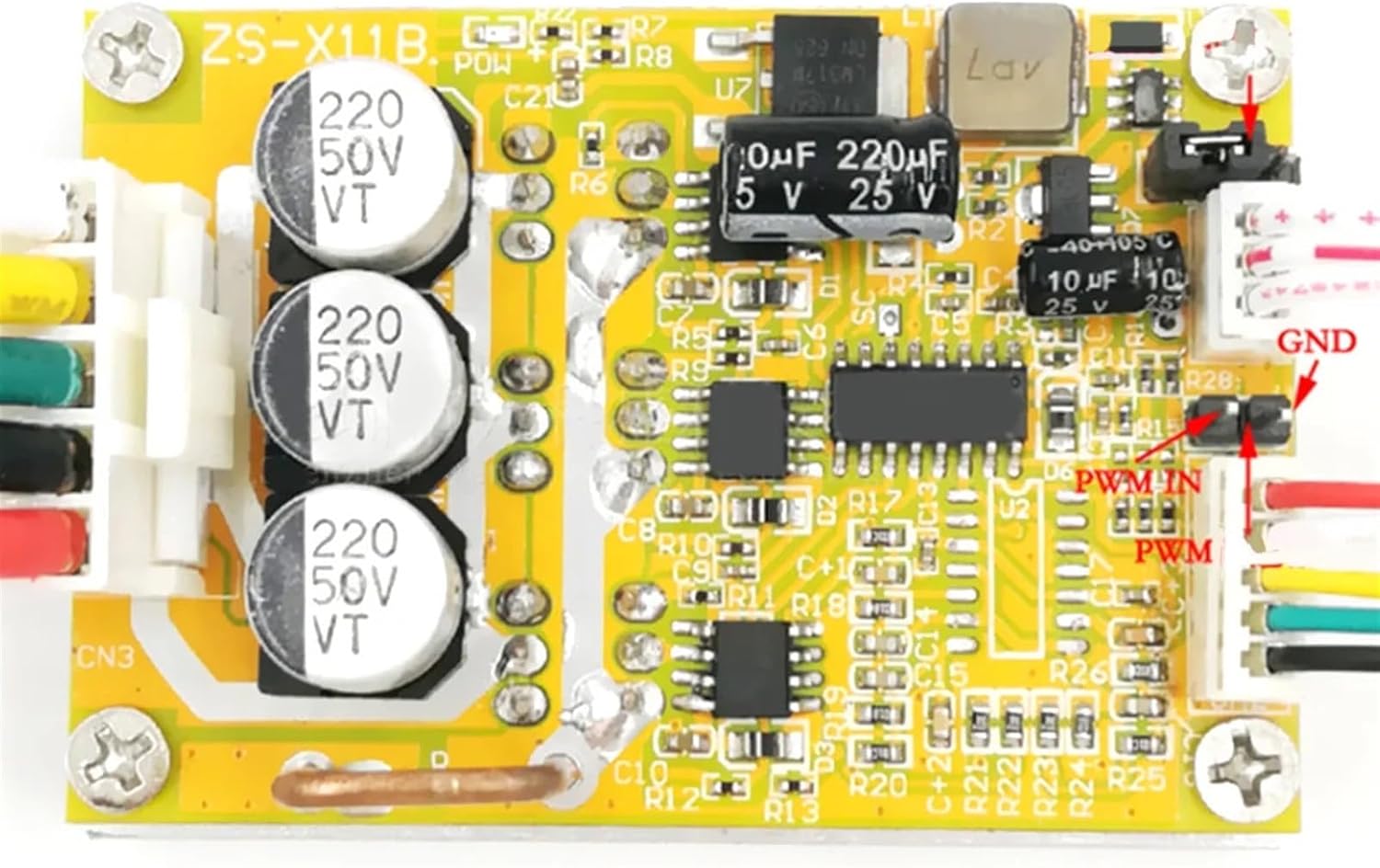 350W 5-36V BLDC Three-Phase Brushless With Hall Motor Controller Sensorless Brushless Motor