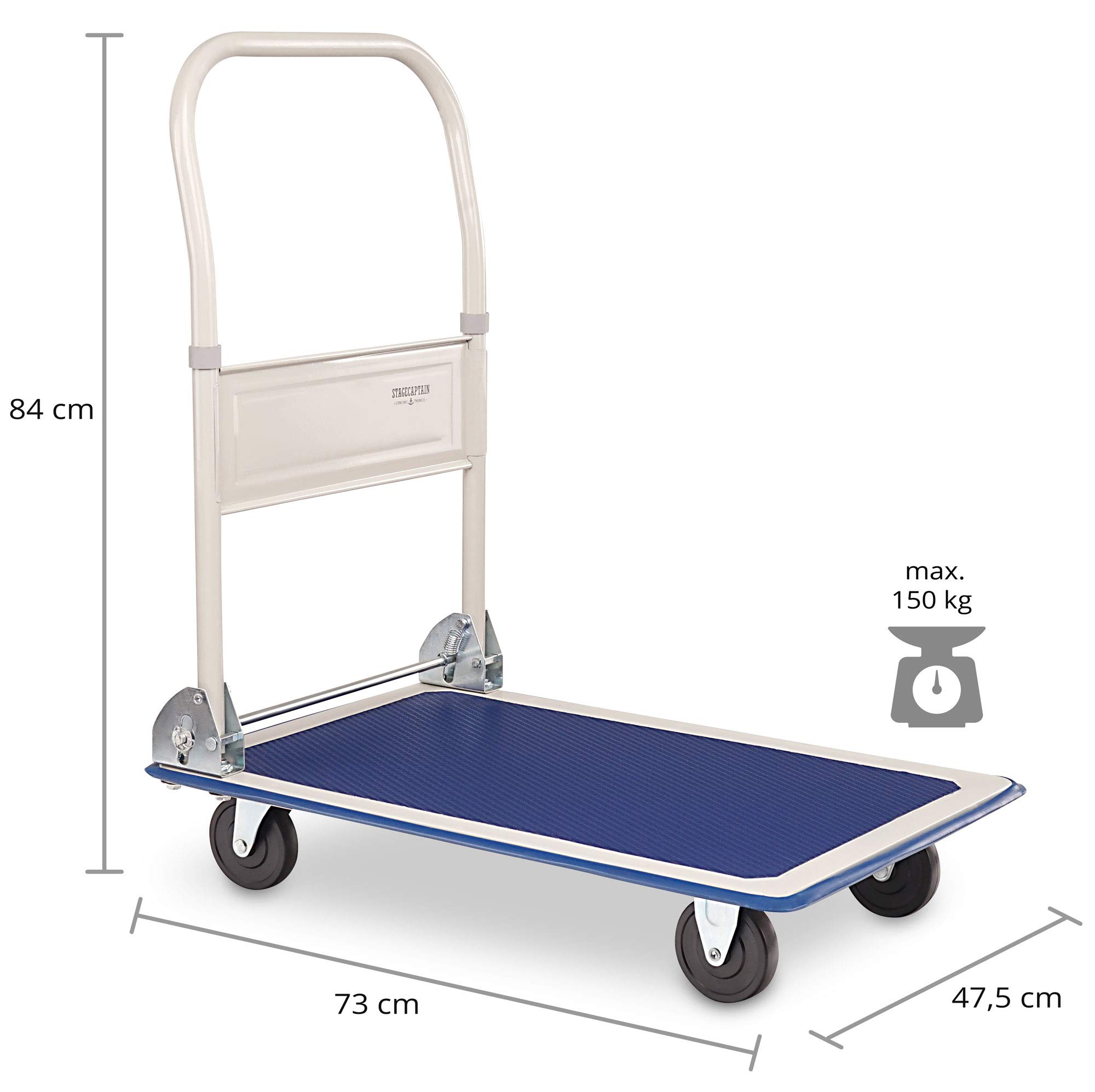 Set de 2 Chariots Plateformes Stagecaptain Platformer, Charge max 150 kg