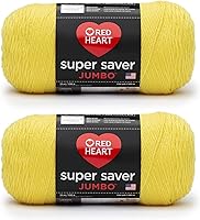 Vista 46 de Red Heart Super Saver - Ovillo de lana jumbo, color blanco suave, 2 unidades (paquete de 1)
