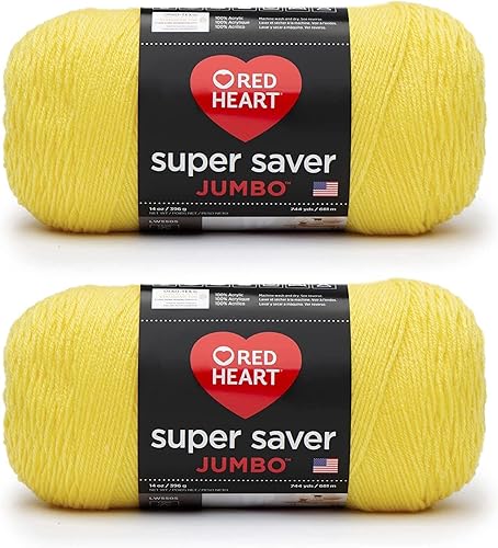 Vista 50 de Red Heart Super Saver - Ovillo de lana Jumbo Cafe Latte – Paquete de 2 unidades de 14 onzas – Acrílico – 4 medianos (peinado) – 744 yardas