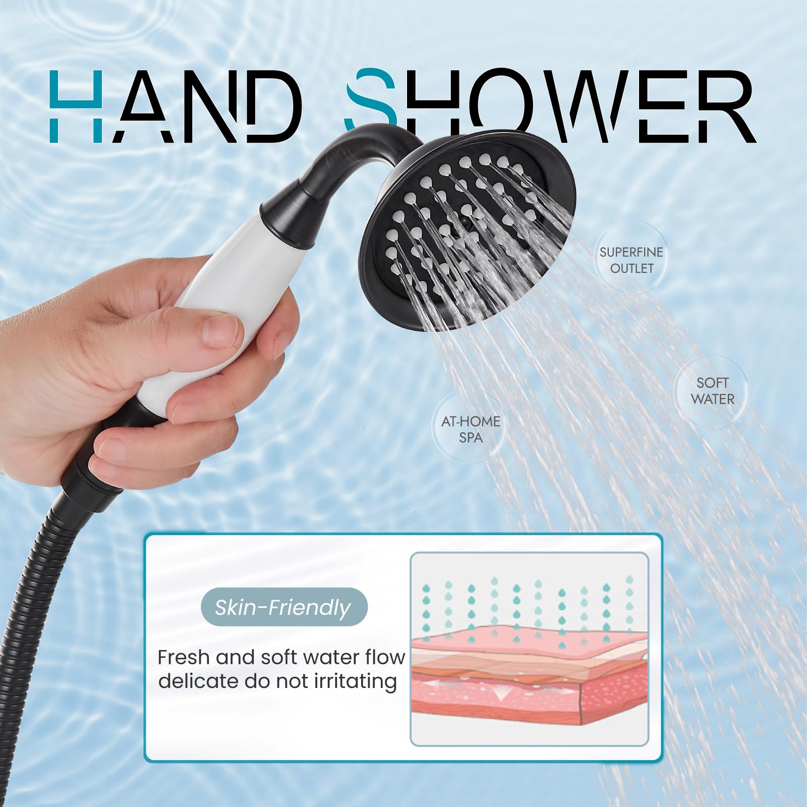 Clawfoot bañera grifo con ducha de mano aceite frotado bronce teléfono en forma de rociador ducha doble cruz mango cubierta montaje