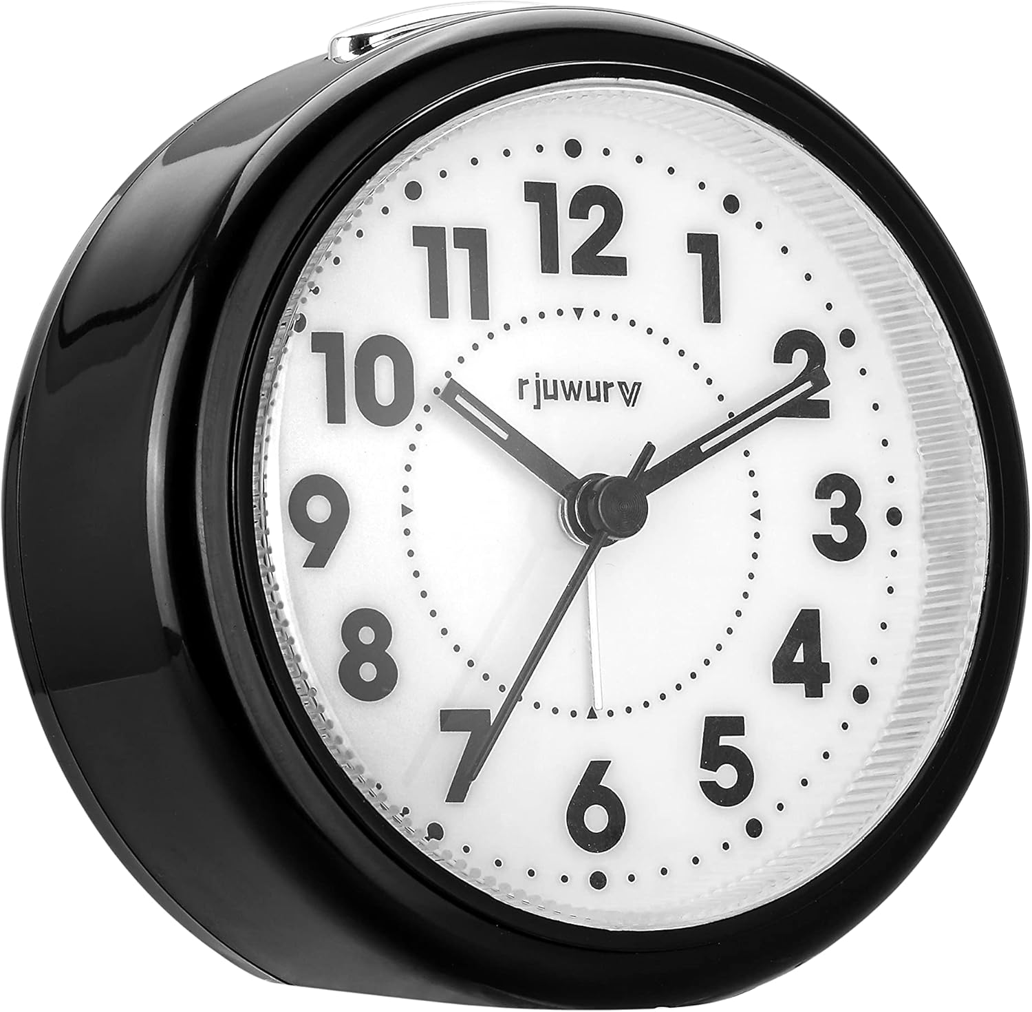 Rjuwurv 4" Snooze Alarm Clock, Night Light, Desk Clock Table Alarm