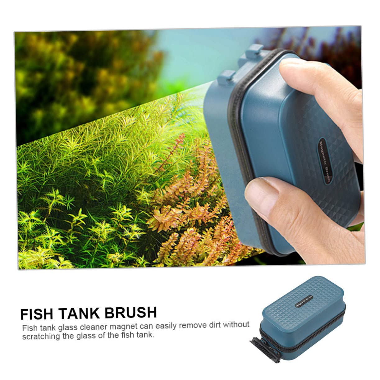 PRETYZOOM 2stücke Magnetische Aquarium Bürste Doppelter Glasreiniger Für Aquarien Schwimmendes Design Einfach Zu Bedienen Sorgt Für Sauberes Wasser Und Schützt Fische Geeignet Für