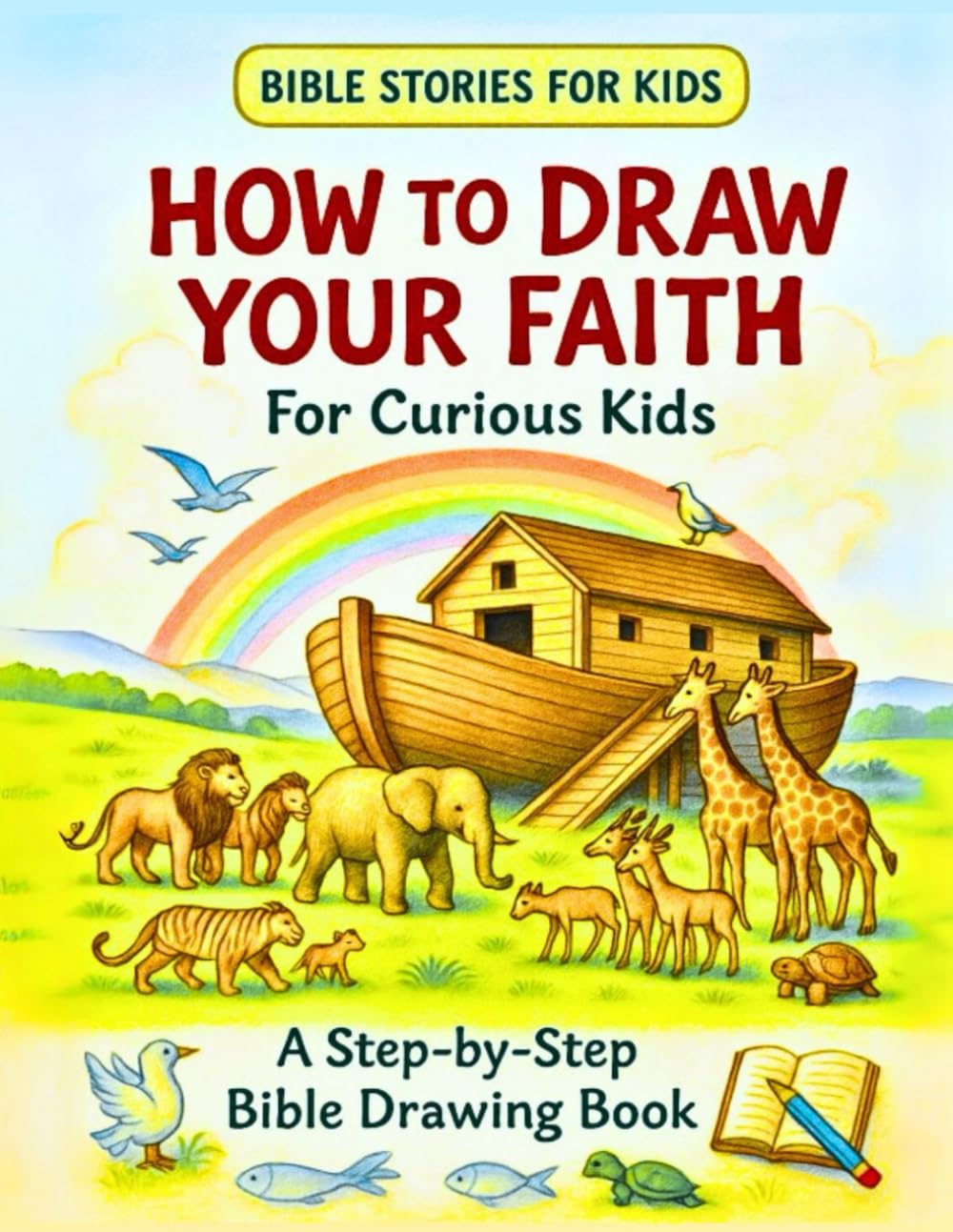 How To Draw Your Faith For Curious Kids: A Step-by-Step Bible Drawing Book