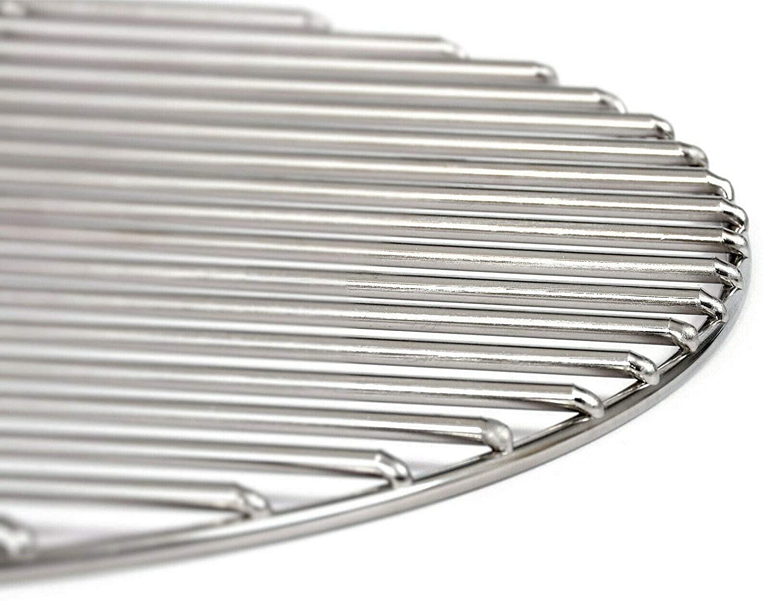 Grillrost Ø 90 cm aus Edelstahl rostfrei und elektropoliert 4mm / 14 mm Stababstand für Grill rund, Kugelgrill, Feuerschalen Grillschalen Rundgrill