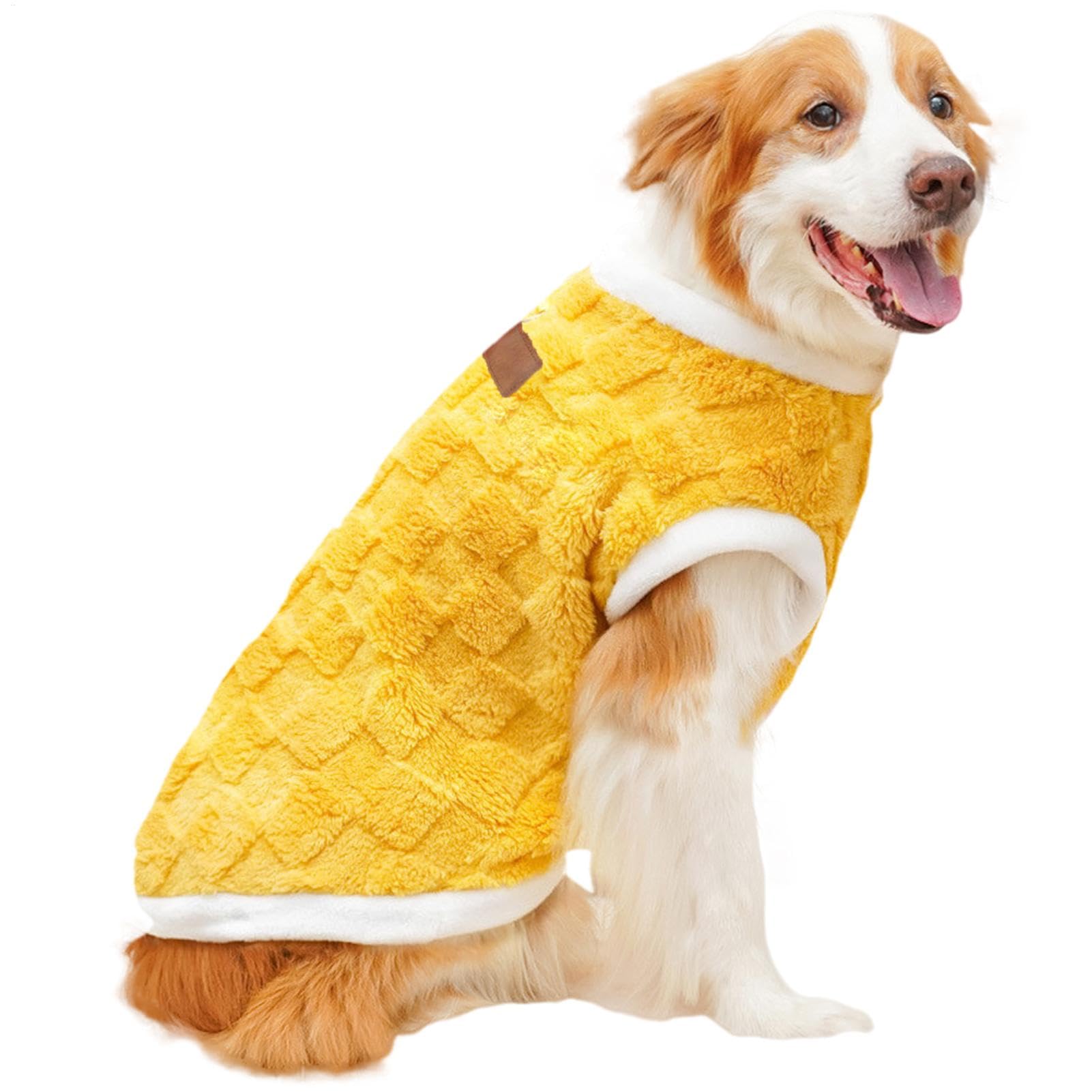 Pet Sweaters,Dog Winter Sweater Plush | Thick Pet Cold Weather Clothes Warm Snow Jacket Accessories for Large Dogs, Cold Autumn And Winter