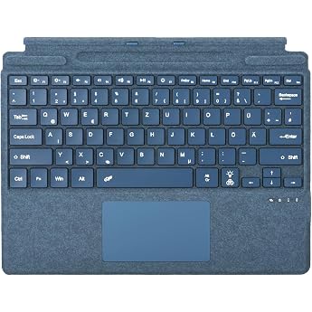 QWERTZ German Layout Keyboard for Microsoft Surface Pro 13 Inch Copilot+ PC (11th Edition) / Pro 11/10 / 9/8 / X (13 Inches),