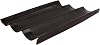 SB 620L420 03 Silform Flexipan Air Baguette with 3 Channels 24-38 Inch Long
