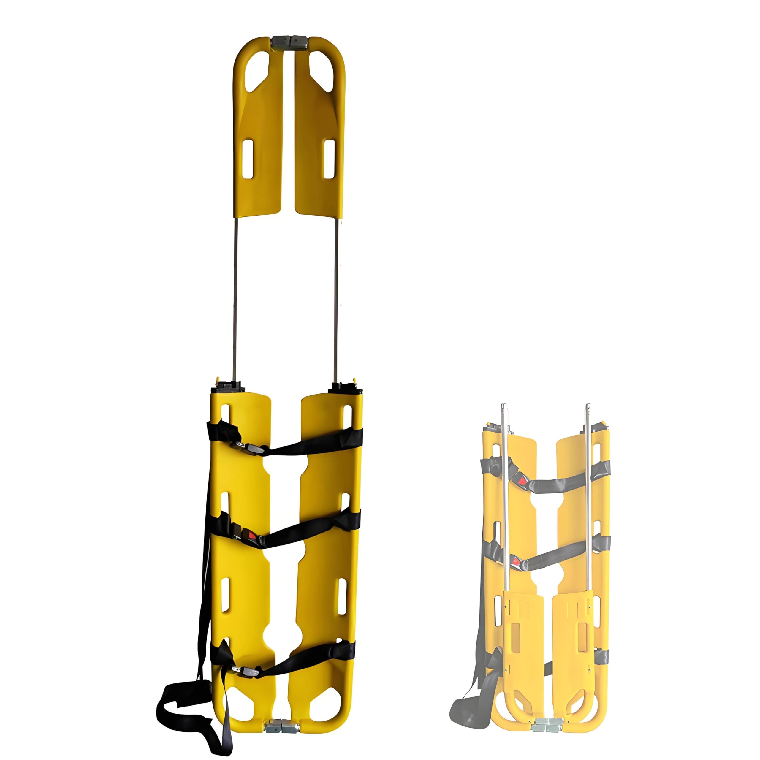 Barella Pieghevole Portatile, Barella Portatile A Cucchiaio in Alluminio Pieghevole, Barella A Cucchiaio con Cinghie, Pieghevole, Lunghezza Regolabile da 160 a 210 cm Stretcher