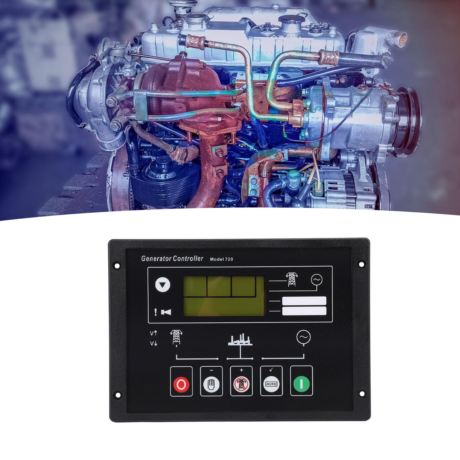 Panel de control de arranque automático del generador Módulo controlador electrónico avanzado del generador Arranque de la unidad de respaldo automático controlado por