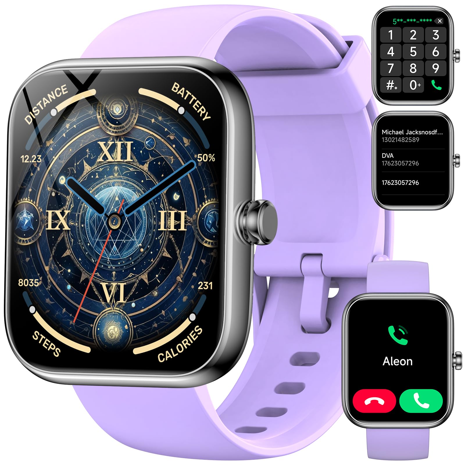 Smart Watch(Answer/Make Calls), 1.83" Smartwatch for Men Women Alexa Built-in, Fitness Tracker with lP68 Waterproof, 100+ Sport Mode Activity Tracker, Heart Rate Sleep Monitor, iOS Android Compatible