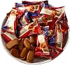 Toffee Bar Miniatures - 500g Holiday Mini Bars - Smooth and Crunchy Bites - Individually Wrapped Pieces - Mini Bars Chocolate Toffe (250g/Bag About 34 Capsule)