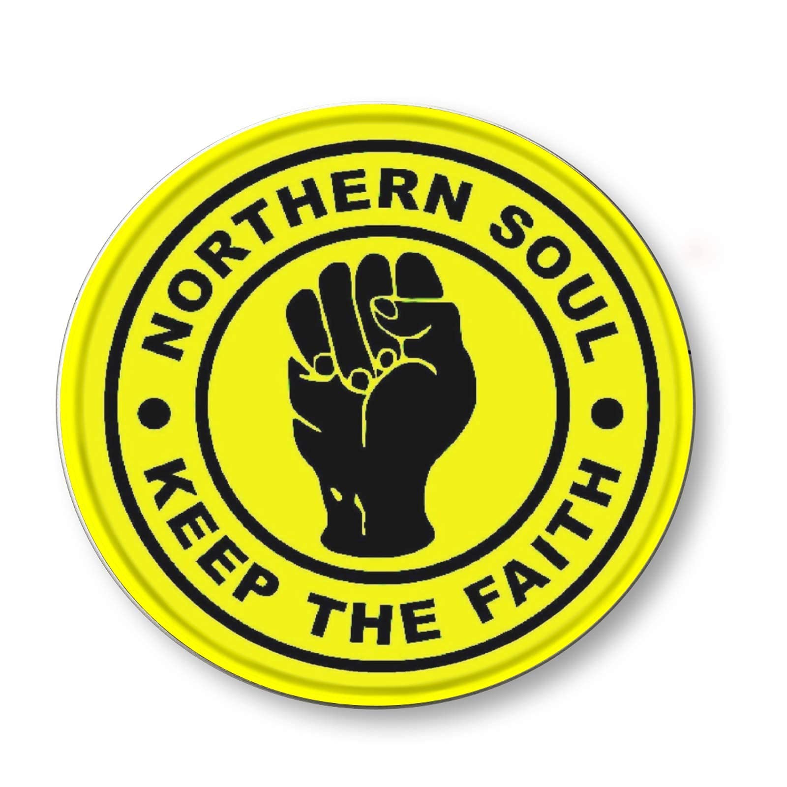 Yelacecca Round Metal Tin Sign ic Wall Decor Northern Soul Keep The Faith Round Metal Sign Plaque for Home Garden Kitchen Bar Cafe Restaurant Garage Retro Vintage Wall Art 12x12 Inch