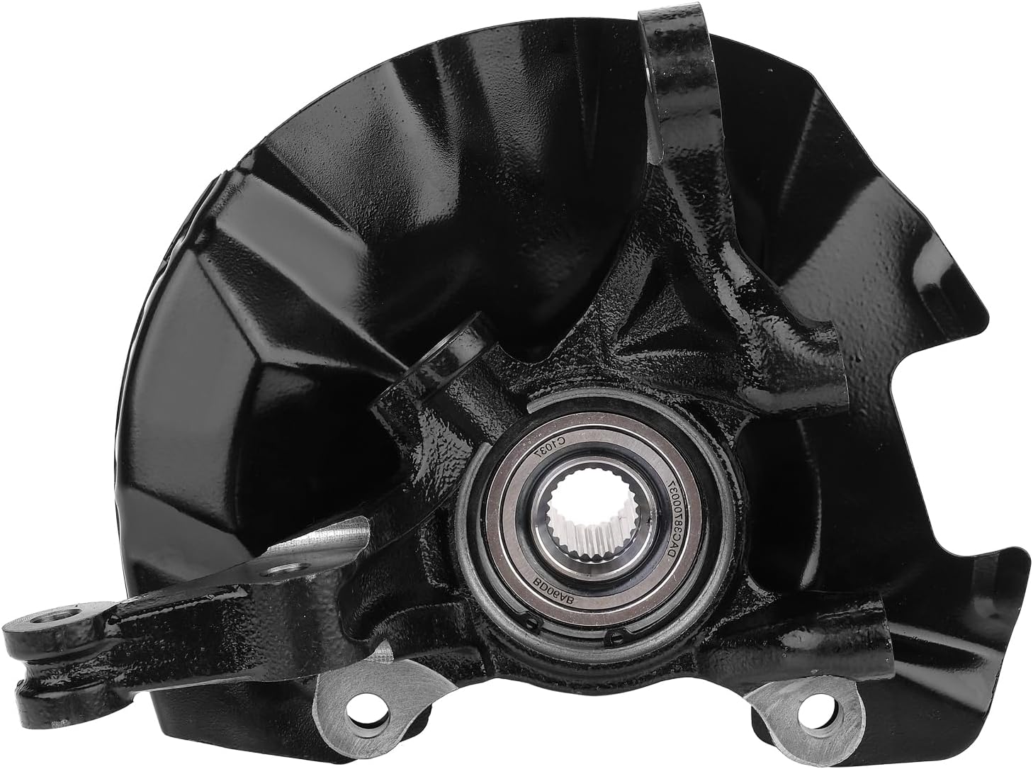 Front Steering Knuckle & Wheel Bearing Hub Assembly Compatible with Kia Rio 2006-2009, Rio5 2006-2009,Hyundai Accent 2006-2011,Right Passenger Side Replaces #517161G100