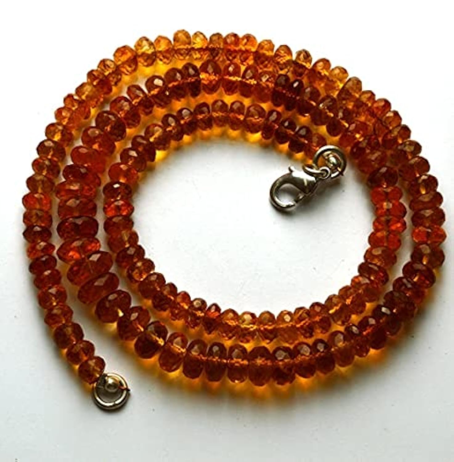 LKBEADS 1 sznur naturalny 40 cm super rzadki AAA złoty ciemny cytryn fasetowany okrągły kształt koraliki naszyjnik rozmiar 5 do 8,5 mm