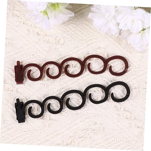 Miniatura 7 de Beavorty 8 pares de herramientas de trenza de cola de pez, herramientas de trenza de peinado de bricolaje, herramientas de trenza automática para