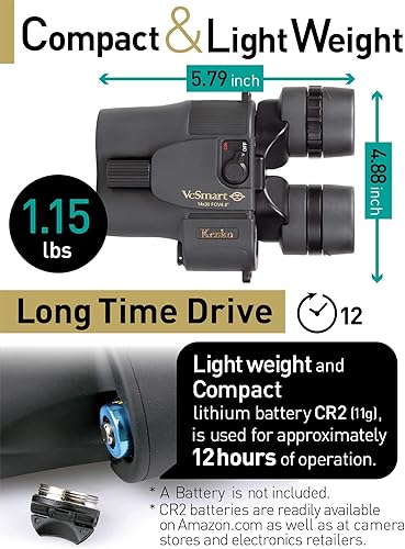Miniatura 5 de Kenko Estabilización de Imagen Binocular VcSmart 10x30, Multi-coarting completo para deportes, conciertos y exteriores 031940