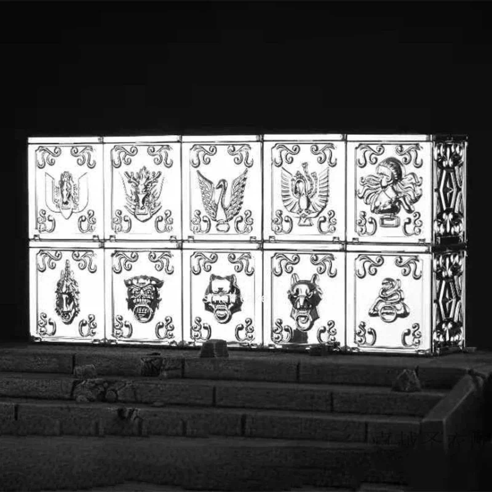 10pcs/Set Model Saint Seiya Ex Myth Cloth Bronze Pandora's Box Pegasus Phoenix Andromeda Cygnus Unicorn Bear Lion Hydra Toy