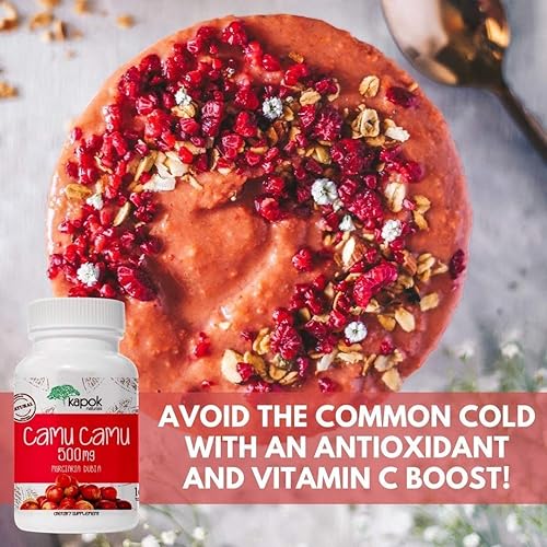Miniatura 2 de Kapok Naturals Camu Camu 100 x 500 mg tabletas de vitamina C integrales Utilice Camu Camu Polvo para aumentar la inmunidad limpiar el hígado y