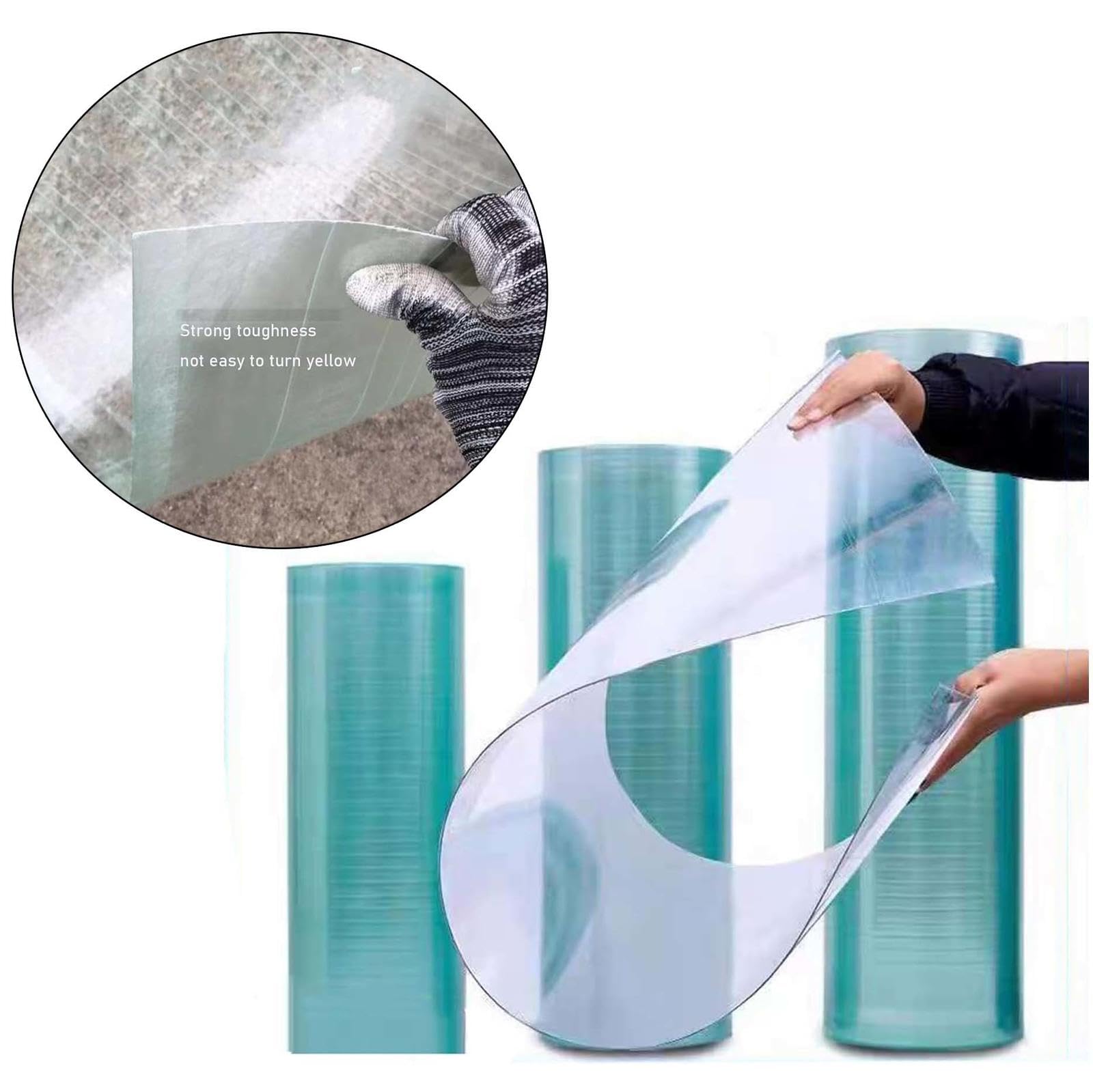 Strato del tetto del policarbonato, copertura esterna resistente ai raggi UV di plastica trasparente e pannelli della serra, spessore durevole 0,8 mm