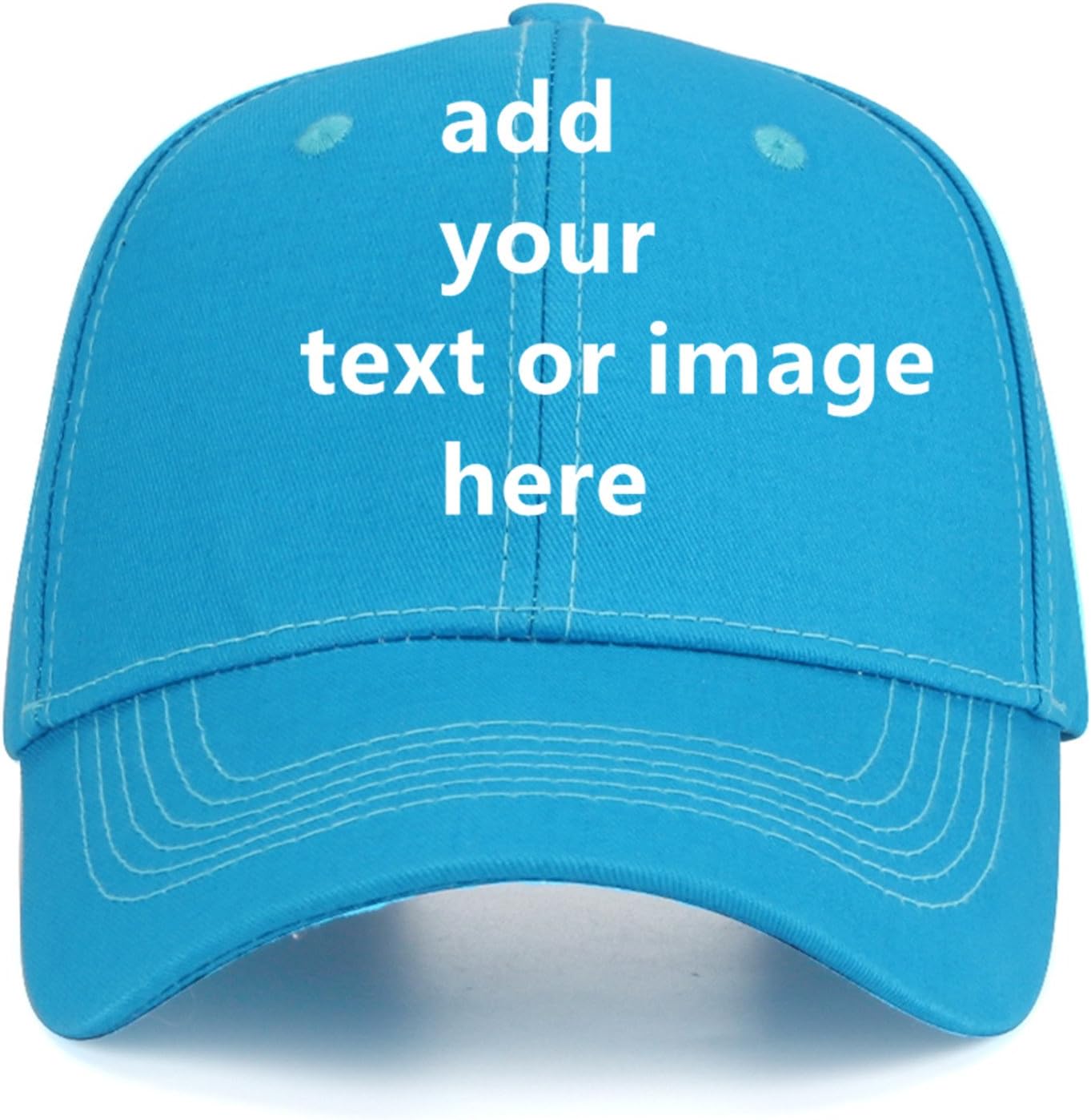 Custom Baseball Cap with Your Text for Men Women,Personalized Adjustable Trucker Caps Casual Sun Peak Hat for Gifts
