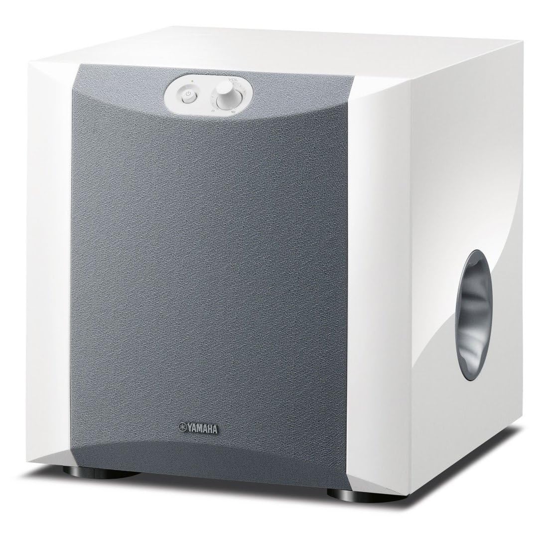 Yamaha NS-SW200 Subwoofer z Opatentowaną Rurą Twisted Flare, Biały, 1 Sztuka