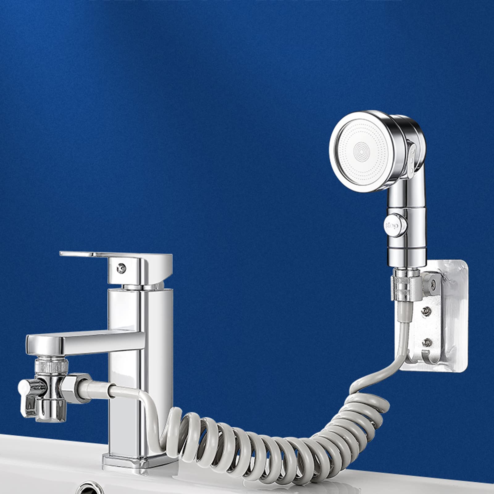 Ensemble de douche à main trois modes de douche pour robinet de baignoire