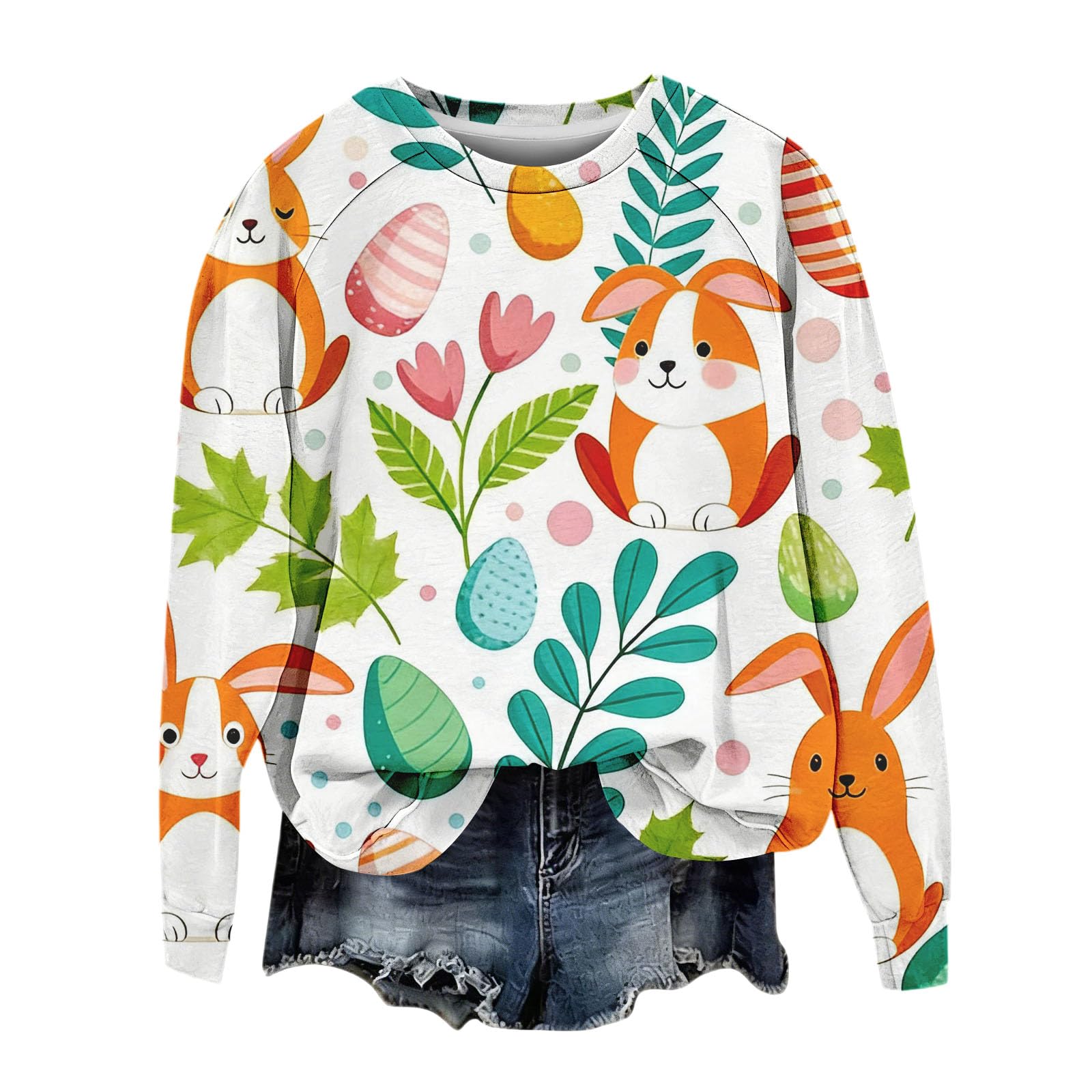 Cocila Sweatshirt Sudadera con Capucha para Mujer, Manga Larga, Estampado De Conejito Sudaderas Mujer Largas Y Anchas Gris Burdeos Primavera Chaqueta Navidad Morada Navideño Verde Marron Vestido