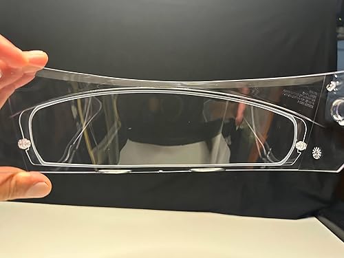 Miniatura 6 de The Helmet Shop HJ-33 Shield Visor de repuesto para cascos de motocicleta i90 (inserto antivaho DKS267)