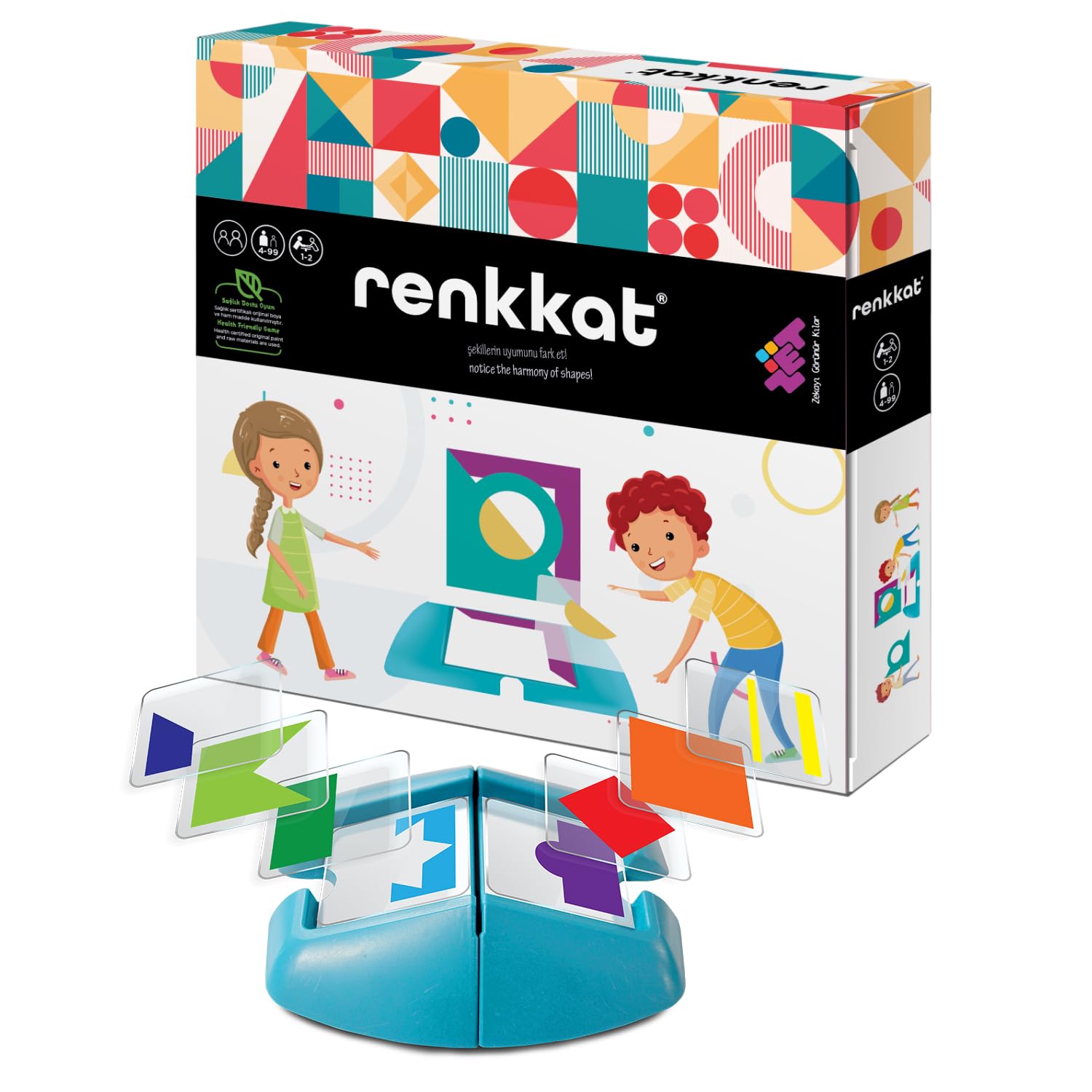 Zet Zeka RENKKAT (Tek Kişilik) Dikkat, Oyunu 4+ Yaş 1 Oyuncu