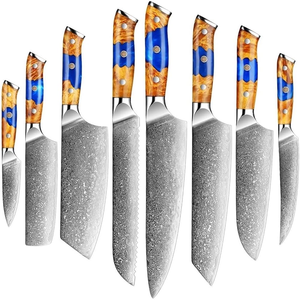 Set Cuchillos Cocina 8 Piezas Acero Inoxidable
