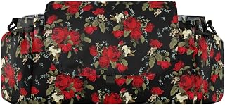 FRODOTGV Floral Flower Red Roses stroller organizer diaper bag baby caddy organizer wallet bolsa para carreola