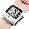 Monitor de Presión Arterial Digital de Muñeca, Máquina BP Automática con Brazalete Ajustable (5.3 a 7.7 pulgadas) con 2 Usuarios, 180 Memorias, Transmisión por Voz, Pantalla LCD Grande, Cable de Carga USB, Estuche de Transporte 1