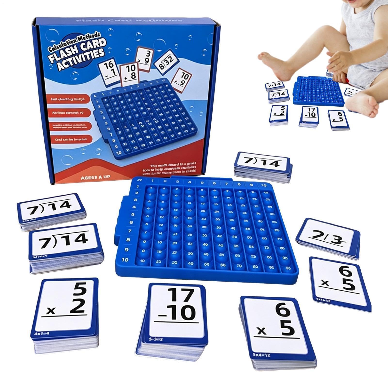 Tarjetas didácticas de matemáticas portátiles para aprender jugando en casa o el aula 8