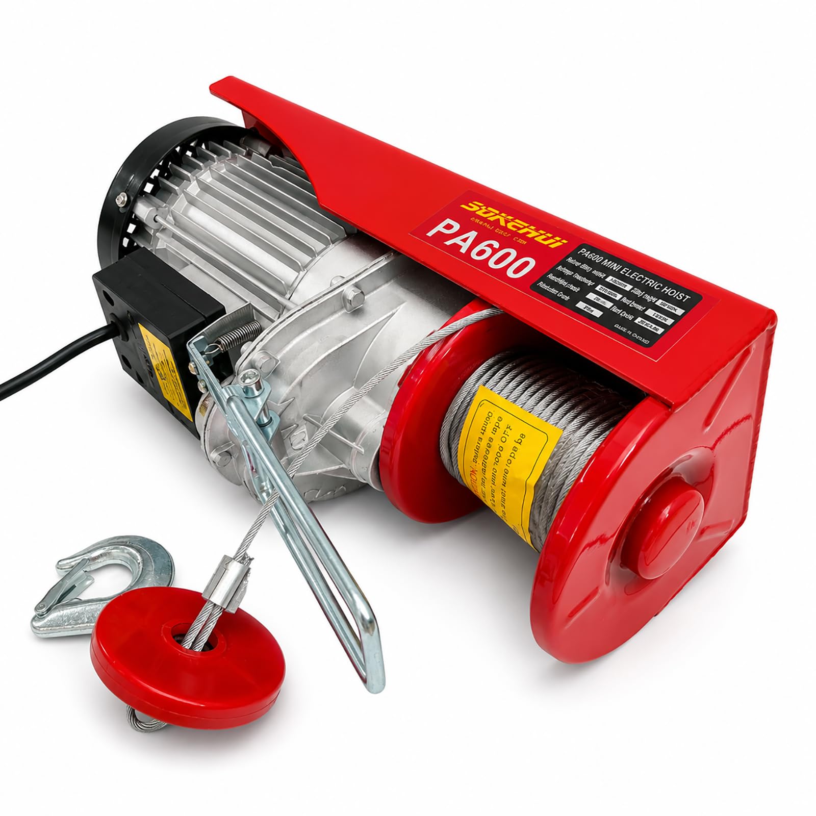 220V Paranco elettrico per argano con paranco a fune da 600 kg/1320 lbs