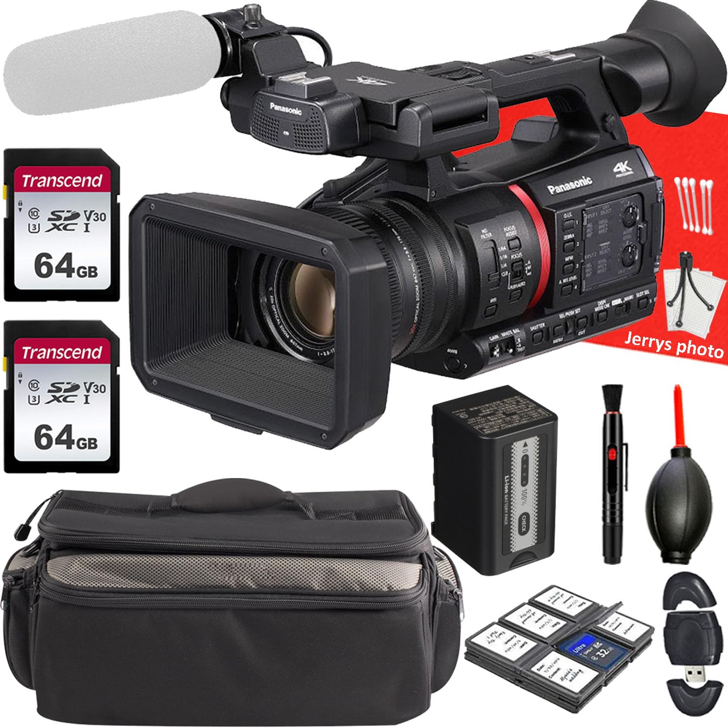 Amazon.com : Panasonic AG-CX350 4K Camcorder + 2PC 64 GB Memory +